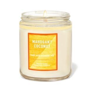 MAHOGANY COCONUT SINGLE WICK CANDLE